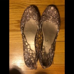 Jelly ballet flat shoes